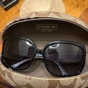 Coach Black and Brown Sunglasses